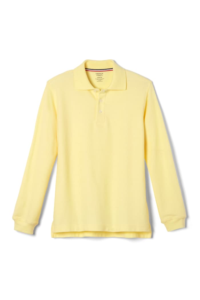 French Toast Long Sleeve Pique Polo